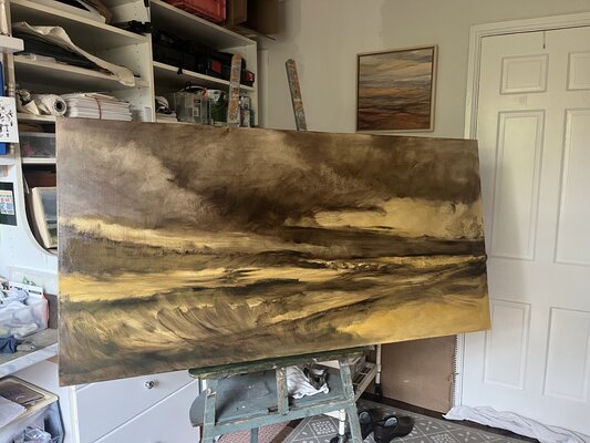 Caroline Adams in the Studio