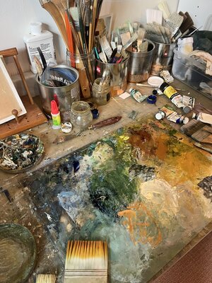 Caroline Adams in the Studio