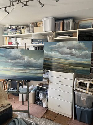 Caroline Adams in the Studio