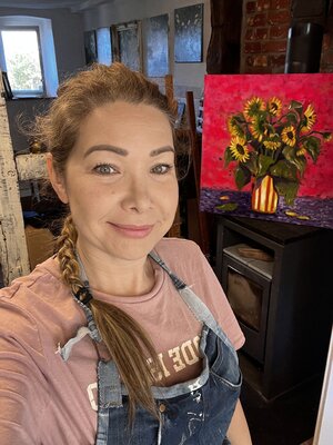 Jeannette Reupke in the Studio