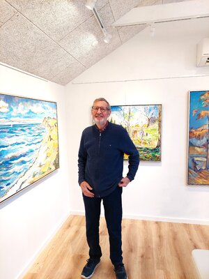 Joern Bjerge in the Studio: For now: My paintings from our region