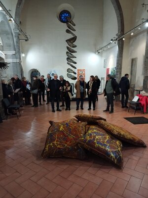 Valter Vari in the Studio: Il vernissage della Mostra tripersonale "+Energia Nuova" al Museo Civico di Marino (RM)