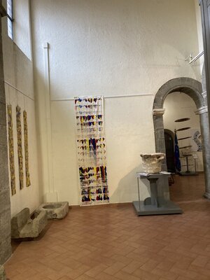 Valter Vari in the Studio: Panoramica di parte della mia area alla mostra tripersonale "+Energia Nuova" al Museo Civico di Marino (RM)
