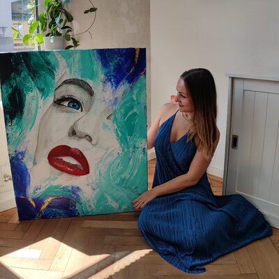 Christina Wanke in the Studio