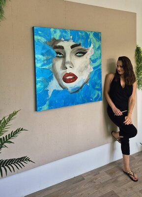 Christina Wanke in the Studio