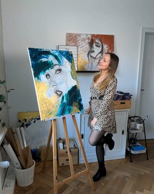 Christina Wanke in the Studio