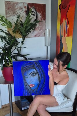 Christina Wanke in the Studio