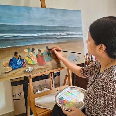 Shaiba Rajesh in the Studio