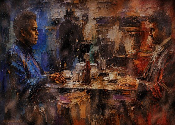 JozeXart — TypoChromic™ Art in the Studio: Confiance-Mefiance by TypoChromic™ Art