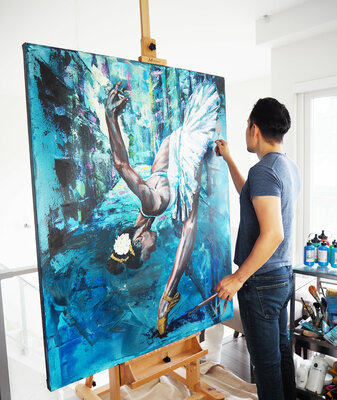 Tadaomi Kawasaki in the Studio