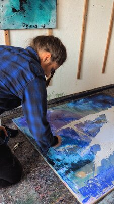 Miriam Fehlmann in the Studio