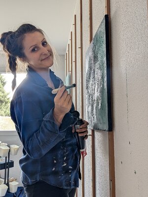 Miriam Fehlmann in the Studio