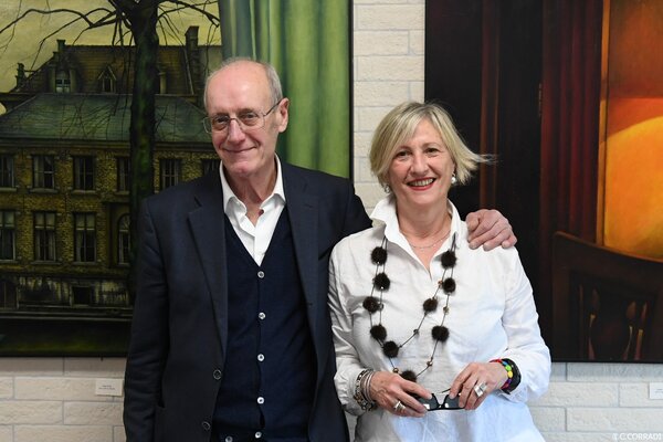 Paolo Cristiani in the Studio: Vernissage Modena, con mia moglie