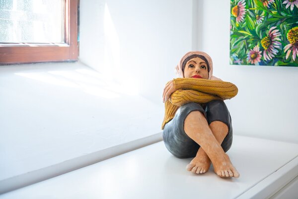 Paolo Cristiani in the Studio: Consciousness - Collettiva - Venezia, Palazzo Albrizzi - Capello 19 giugno - 3 luglio 2026, scultura 'Hijab'