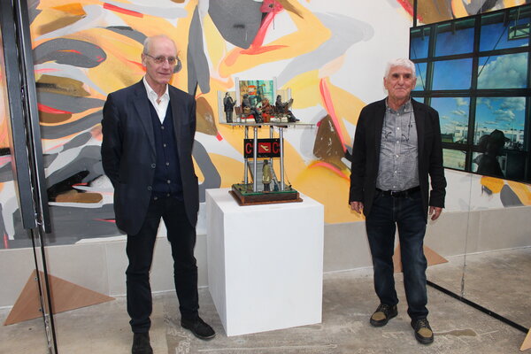 Paolo Cristiani in the Studio: Inaugurazione Mostra Modena (aprile 2023) con il critico Michele Fuoco