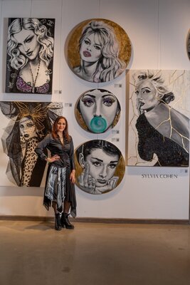 Sylvia Cohen in the Studio