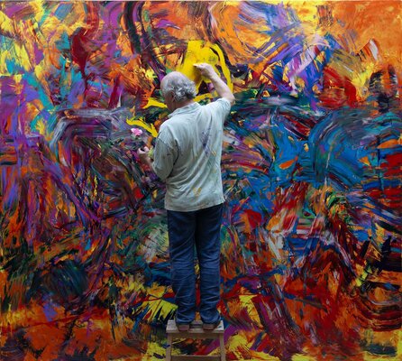 Charles Belle in the Studio: Charles Belle dans son atelier