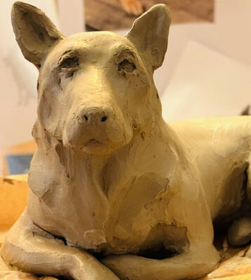 DOGFINEART in the Studio: Schäferhund | Work in progress....
