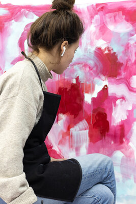 Marie-Gabrielle Glock in the Studio
