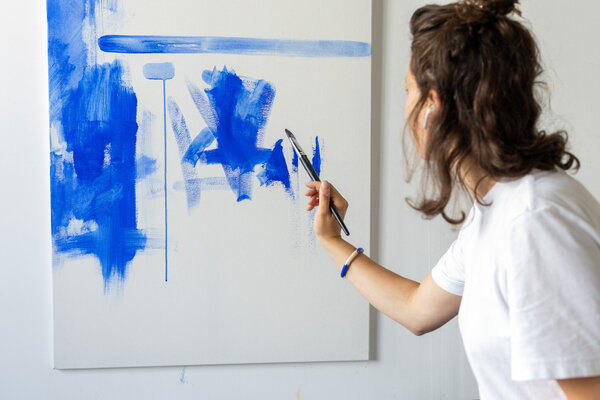 Marie-Gabrielle Glock in the Studio