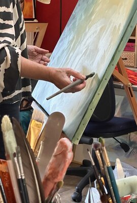 Sylvie Roy in the Studio