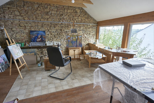 Sigitas Baltramaitis in the Studio: Painting studio 2