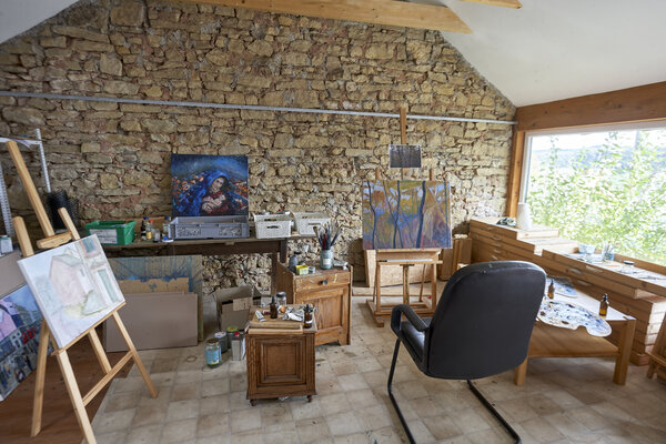 Sigitas Baltramaitis in the Studio: Painting studio 1