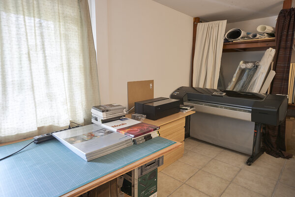 Sigitas Baltramaitis in the Studio: Photo printing corner