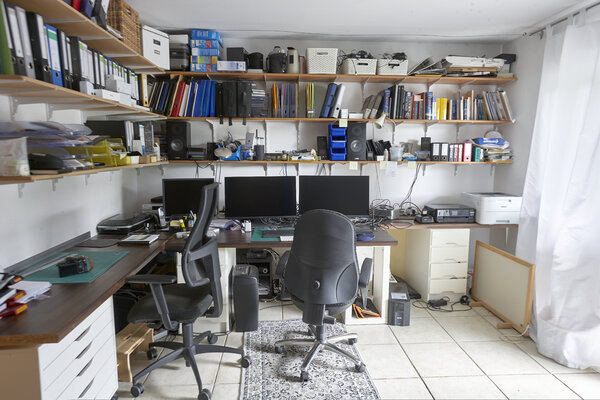 Sigitas Baltramaitis in the Studio: Computer corner