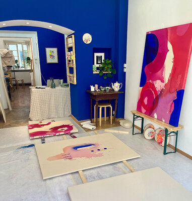 Silke Zernik in the Studio