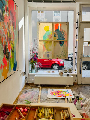 Silke Zernik in the Studio