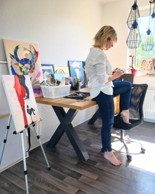 Nataliia Lipetska in the Studio