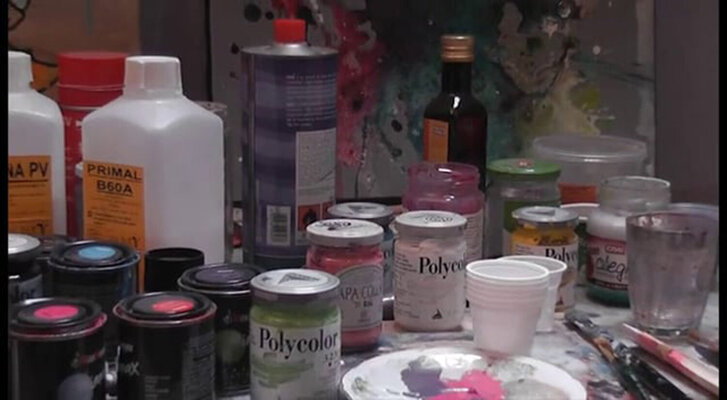Francesco Pellerano in the Studio