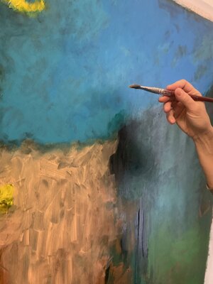 Monica Argentino in the Studio: Creando