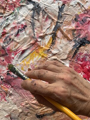 Monica Argentino in the Studio: Creando