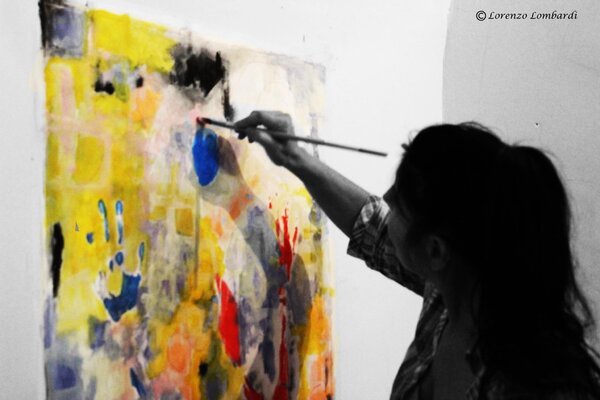 Monica Argentino in the Studio: Residenza d’Arte, Sant’Oreste (Rm)