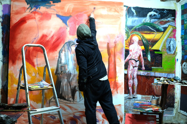 Elidon Mucaj in the Studio