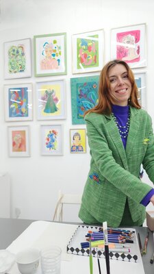 Anna Schwank in the Studio: Vernissage & Live Drawing Vienna