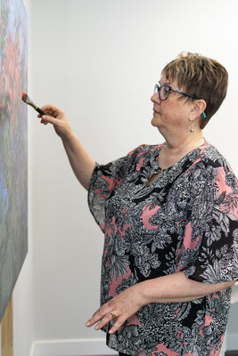 Cathy Friesen in the Studio