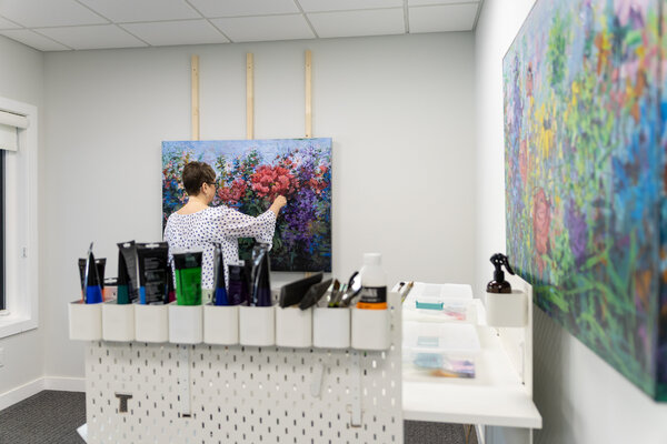 Cathy Friesen in the Studio: Working in my studio