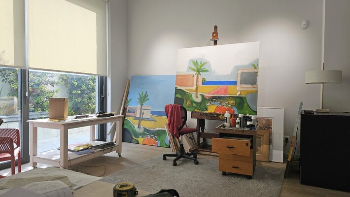 Michalis Charalambides in the Studio