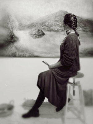Kathrin Hufen in the Studio