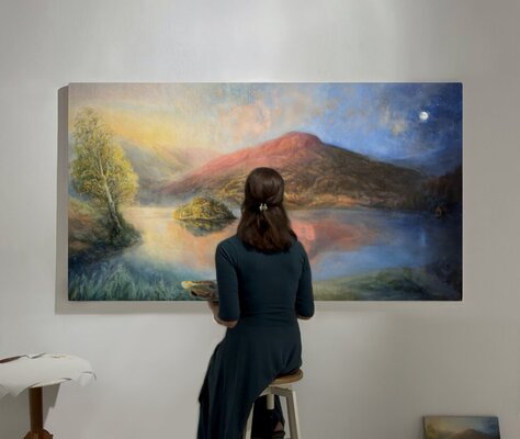 Kathrin Hufen in the Studio