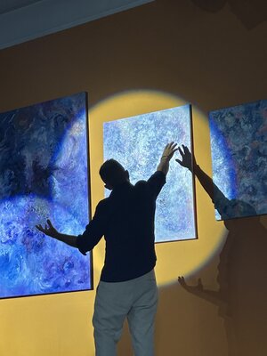 Luís Bastos in the Studio: At my recent solo exhibition.