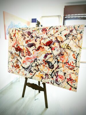 Luís Bastos in the Studio: Commissioned artwork for Los Angeles collector !!!