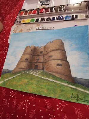 Luís Bastos in the Studio: Trying a Sennelier watercolors. I'm satisfied.