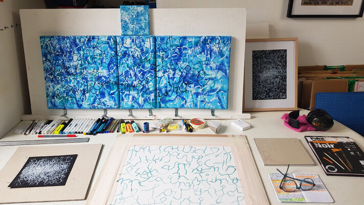 Yvan Hesbois in the Studio