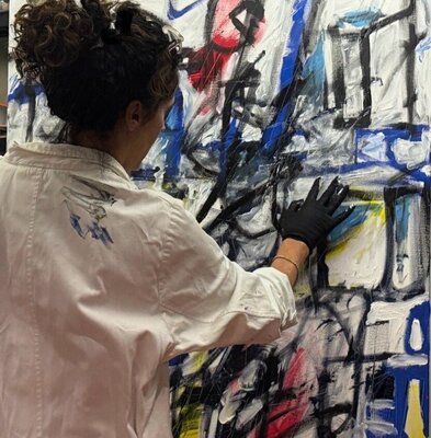 Silvana Di Vora in the Studio