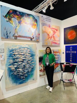 Diana Herrera in the Studio: Miami Art Fair 2023