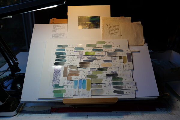Marie Pascal in the Studio: my color research